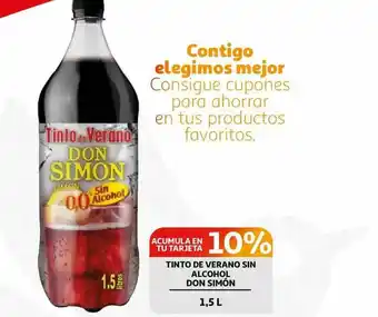 Alcampo Tinto De Verano Sin Alcohol Don Simón 1,5L oferta