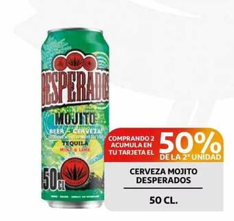 Alcampo Cerveza Mojito Desperados 50Cl oferta