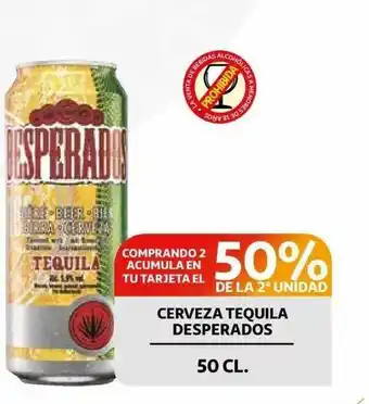 Alcampo Cerveza Tequila Desperados 50CL oferta