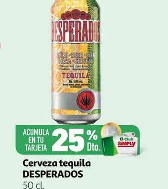 Alcampo Cerveza Tequila Desperados oferta