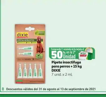 Alcampo 50% En La 2a Unidad Pipeta Insectifuga Para Perros + 15 Kg Dixie oferta