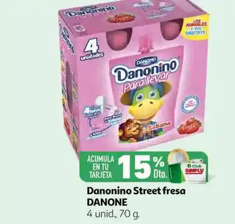 Alcampo Danonino Street Fresa Danone 70g oferta