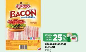 Alcampo Bacon En Lonchas Elpozo 150g oferta