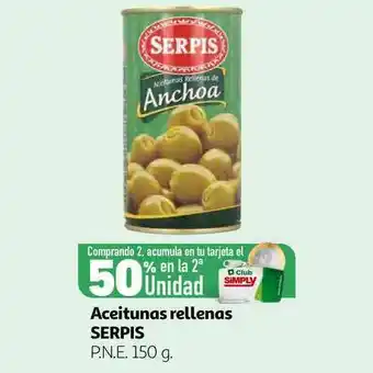 Alcampo Aceitunas Rellenas Serpis 150g oferta