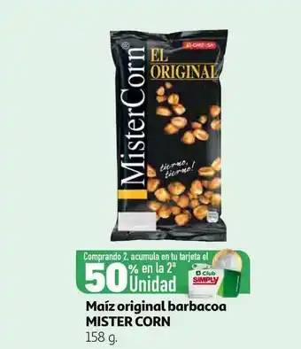 Alcampo Maíz Original Barbacoa Mister Corn 158g oferta