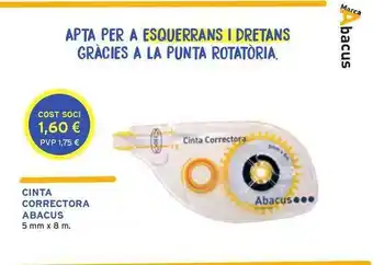 Abacus Cinta Correctora Abacus 5mm x 8m oferta