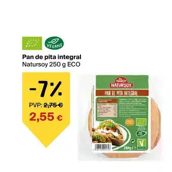 Veritas Natursoy Pan De Pita Integral Eco 250g oferta
