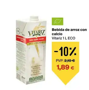 Vitariz Bebdia De Arroz Con Calcio 1L