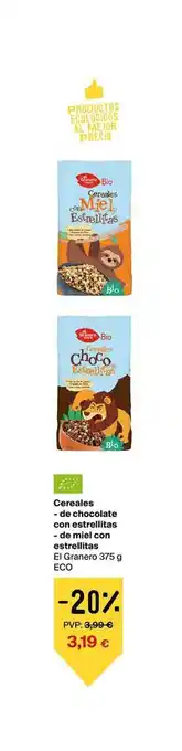 Veritas Cerales De Chocolate Con Estrellitas De Miel Con Estrellitas 375g oferta