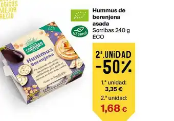 Sorribas Hummus De Berenjena Asada Eco 240g