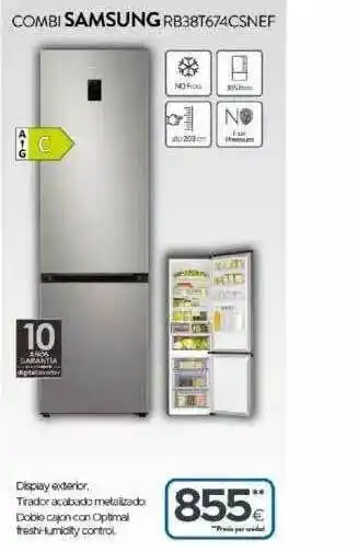 Tien 21 Samsung Combi RB38T674CSNEF oferta