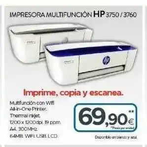 Tien 21 Hp Impresora Multifunción 3750 / 3760 oferta