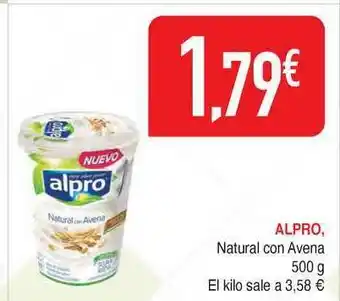 Masymas Alpro Natural Con Avena 500g oferta