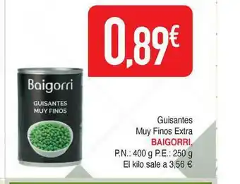 Masymas Baigorri Guisantes Muy Finos Extra oferta