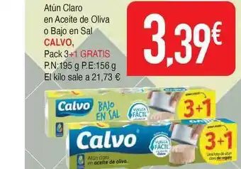 Masymas Calvo Atún Claro En Aceite De Oliva O Bajo En Sal oferta