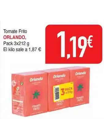 Masymas Orlando Tomate Frito Pack 3x212g oferta