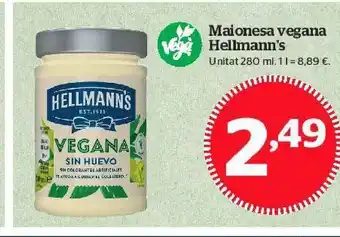 La Sirena Maionesa Vegana Hellmann's 280ml oferta