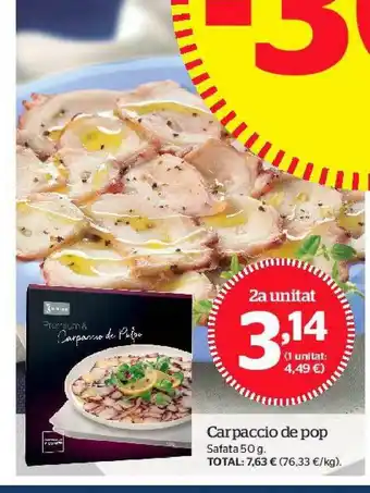 La Sirena Carpaccio De Pop 50g oferta