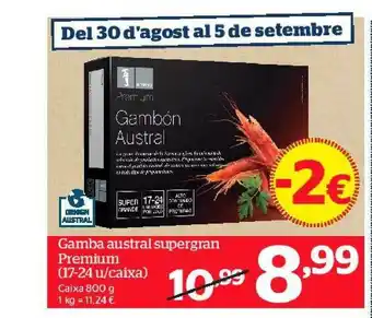 La Sirena Gamba Austral Supergran Premium 800g oferta
