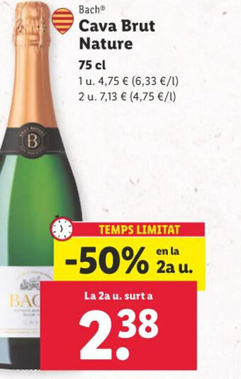 Lidl Bach Cava Brut Nature oferta