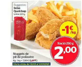 La Sirena Nuggets De Pit De Pollastre 1kg oferta