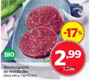 La Sirena Hamburguesa De Vedella Bio 240g oferta