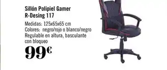Carrefour Sillón Pilipiel Gamer R-desing 117 oferta