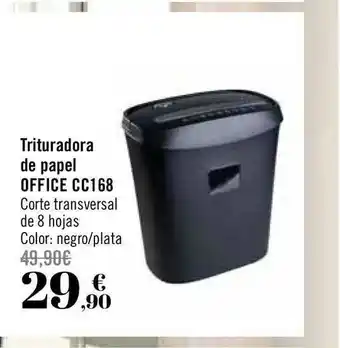 Carrefour Trituradora De Papel Office Cc168 oferta