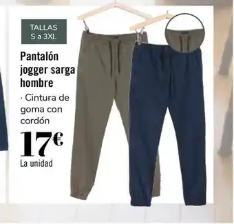Carrefour Pantalón Jogger Sarga Hombre oferta