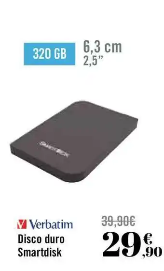 Carrefour Verbatim Disco Duro Smardisk oferta