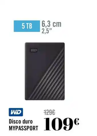 Carrefour Wd Disco Duro Mypassport oferta