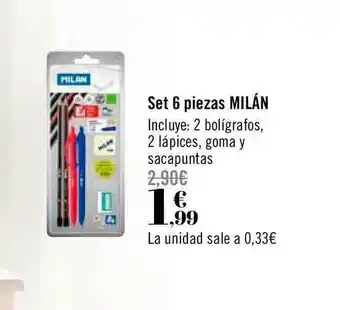 Carrefour Set 6 Piezas Milán oferta