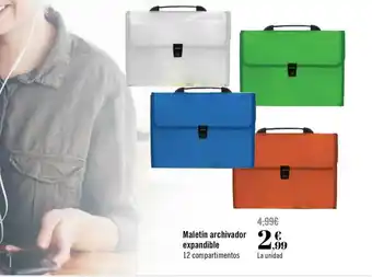 Carrefour Maletín Archivador Expandible oferta