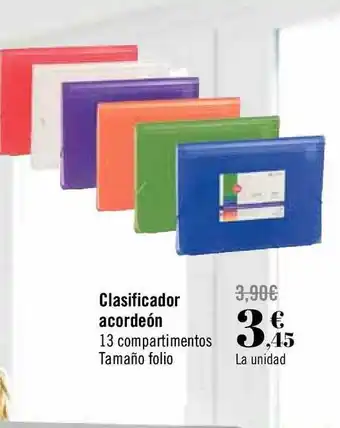 Carrefour Clasificador Acordeón oferta