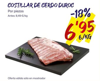 AhorraMas COSTILLAR DE CERDO DUROC oferta