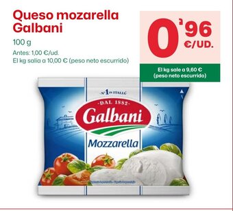 AhorraMas Queso mozarella Galbani oferta