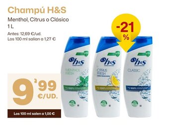 AhorraMas Champú H&S oferta