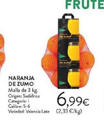 Hipercor NARANJA DE ZUMO oferta