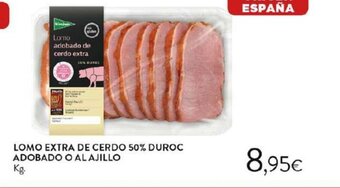 Hipercor LOMO EXTRA DE CERDO 50% DUROC ADOBADO O AL AJILLO Kg. oferta
