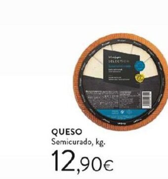 Hipercor QUESO Semicurado, kg. oferta