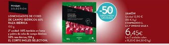 Hipercor LONCHEADOS DE CEBO DE CAMPO IBÉRICOS 50% RAZA IBÉRICA oferta