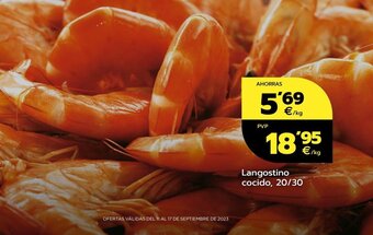 BM Supermercados Langostino cocido, 20/30 oferta