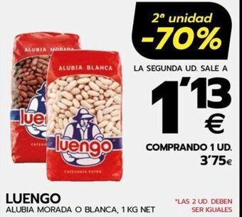 BM Supermercados LUENGO ALUBIA MORADA O BLANCA, 1 KG NET oferta