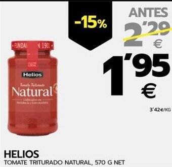 BM Supermercados HELIOS TOMATE TRITURADO NATURAL, 570 G NET oferta