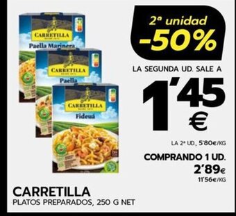 BM Supermercados CARRETILLA PLATOS PREPARADOS, 250 G NET oferta