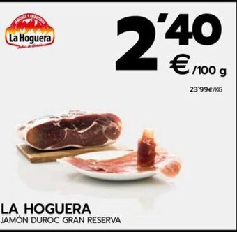 BM Supermercados LA HOGUERA JAMÓN DUROC GRAN RESERVA oferta
