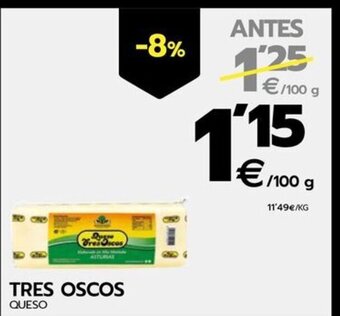 BM Supermercados TRES OSCOS QUESO oferta