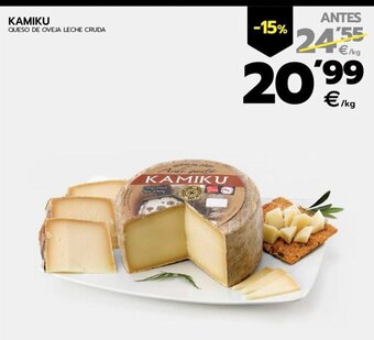 BM Supermercados KAMIKU QUESO DE OVEJA LECHE CRUDA oferta