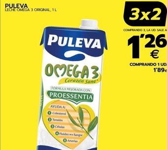 BM Supermercados PULEVA LECHE OMEGA 3 ORIGINAL, 1 L oferta