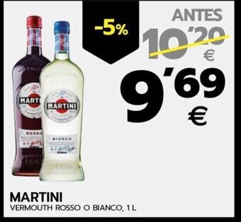 BM Supermercados MARTINI VERMOUTH ROSSO O BIANCO, 1 L oferta